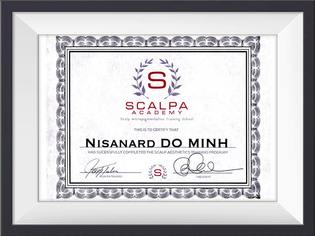 คลาสสักไรผม SMP Scalp Micropigmentation Training,🇺🇸 Scalpa Academy,