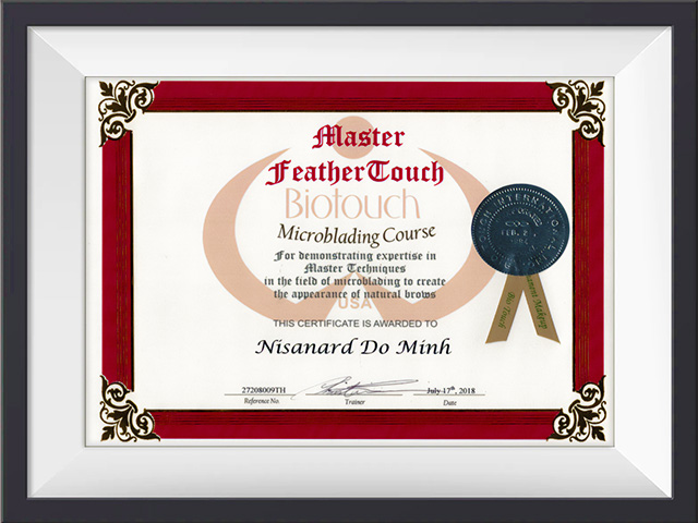 คลาสมาสเตอร์ “Master Feather Touch Microblading” Course,🇺🇸 🇹🇭 Biotouch International Beauty Institute,