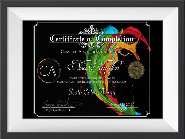 คลาสทฤษฎีสีขั้นสูง เพื่องานสักหัว “Intensive Training on Scalp Color Theory and the Study of Molecules”,🇺🇸 Taryn Quinterri, Cosmetic Aesthetics,