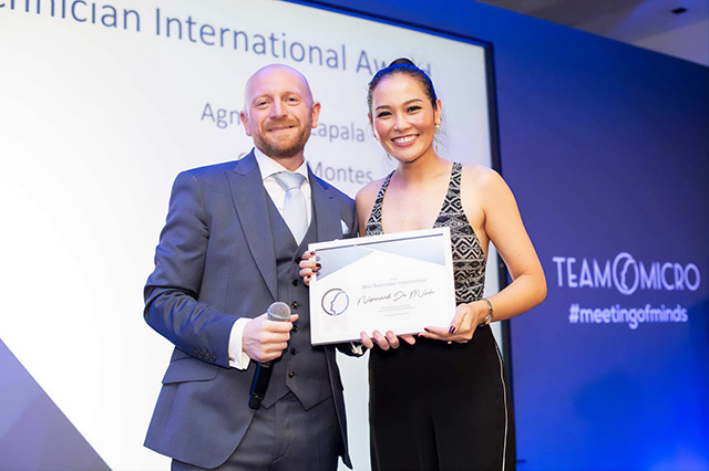 🏆 รางวัล Best International Technician (Finalist)เอเชียคนเดียวในกลุ่มIntenational,Team Micro, Meeting of Minds,London, UK