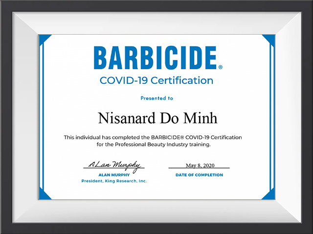 “ผ่านวัดความรู้ความเข้าใจเกี่ยวกับ Covid19 สำหรับ Professional Beauty Industry”,🇺🇸 Barbicide,
