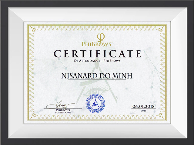 สอบผ่านเป็น PhiBrows Artist สักคิ้วลายเส้นของสถาบันอันหนึ่งของโลก,🌎 🇷🇸 PhiAcademy,