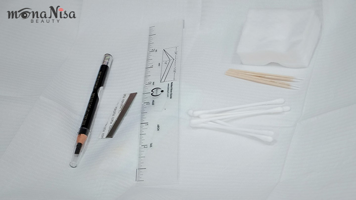 การฆ่าเชื้ออุปกรณ์ออกแบบก่อน-หลังทำ PMU : ไม้บรรทัด และดินสอออกแบบ
