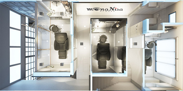 ภาพห้องทรีทเม้นท์แบบสามมิติ | MonaNisa Beauty