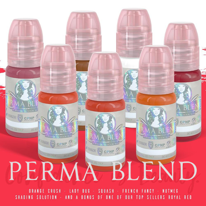 Permablend lip pigments