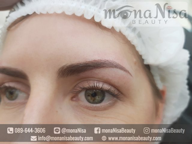 คิ้วสามมิติแบบผสม