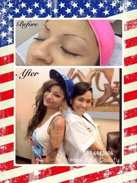 เพ้นท์คิ้วธรรมชาติหรือสไลด์