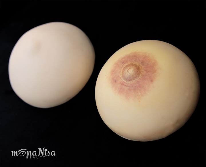 ฝึกทำลานนมบนเต้านมเทียม