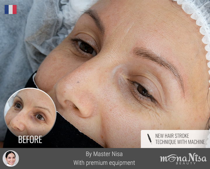 คิ้วเรียวลิสติกสำหรับผู้หญิง