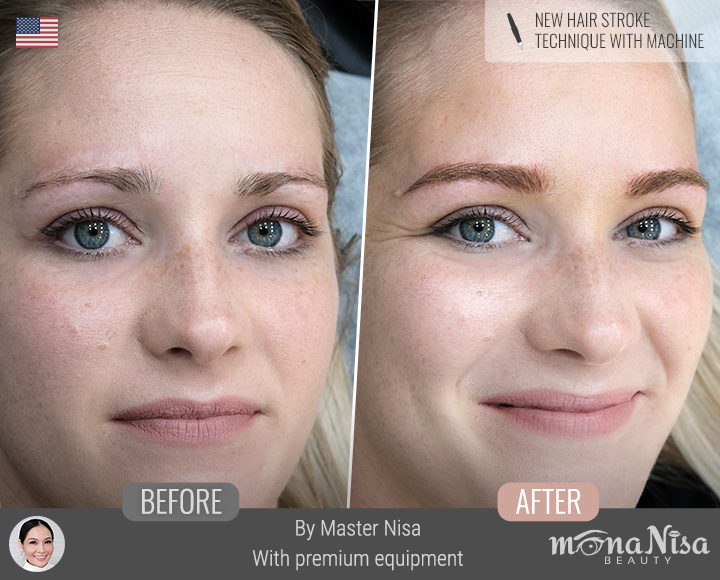 คิ้วเรียวลิสติกสำหรับผู้หญิง