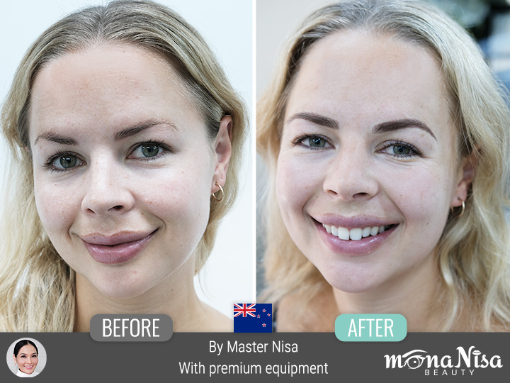 คิ้วสามมิติแบบผสม