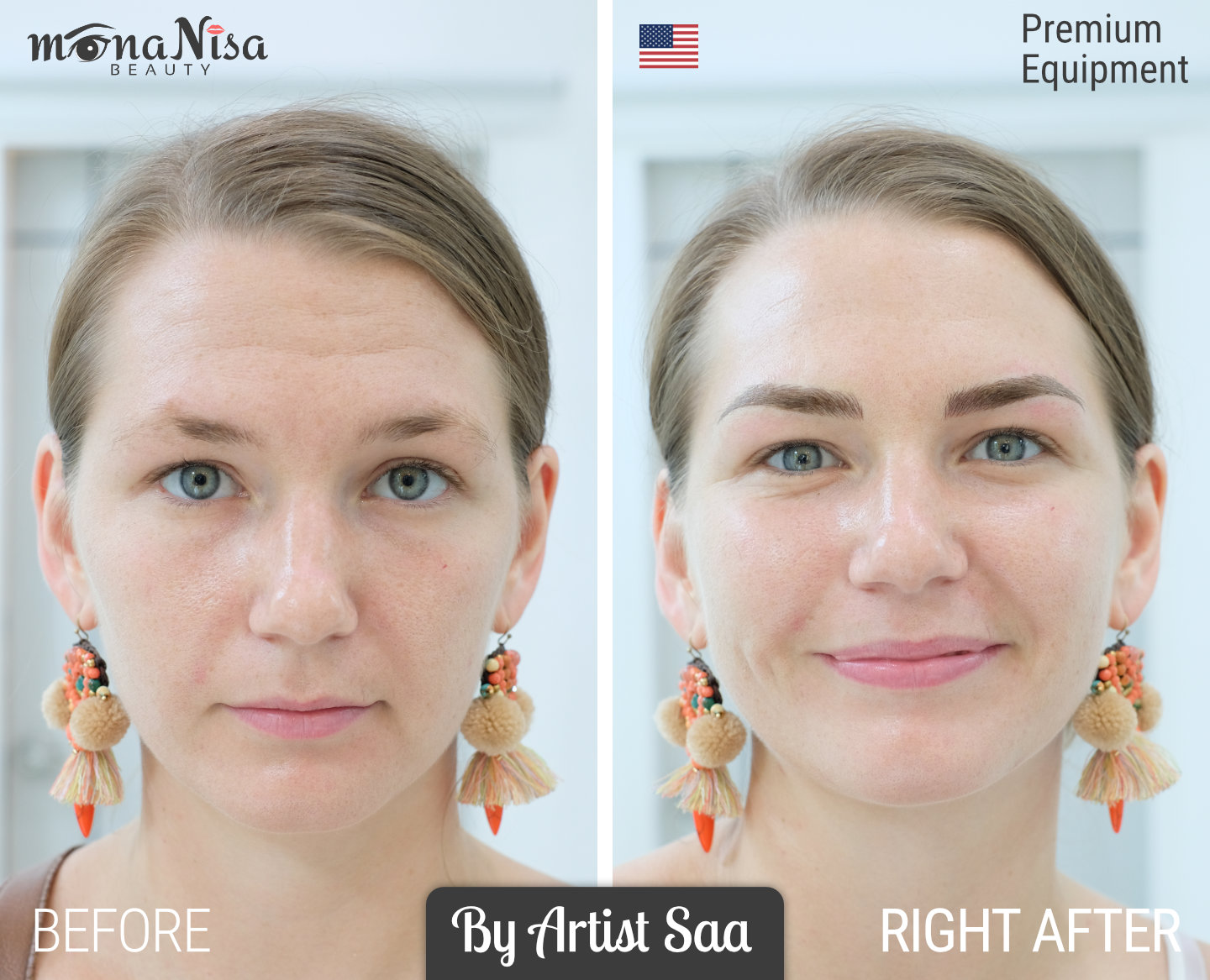 คิ้วสามมิติแบบผสม