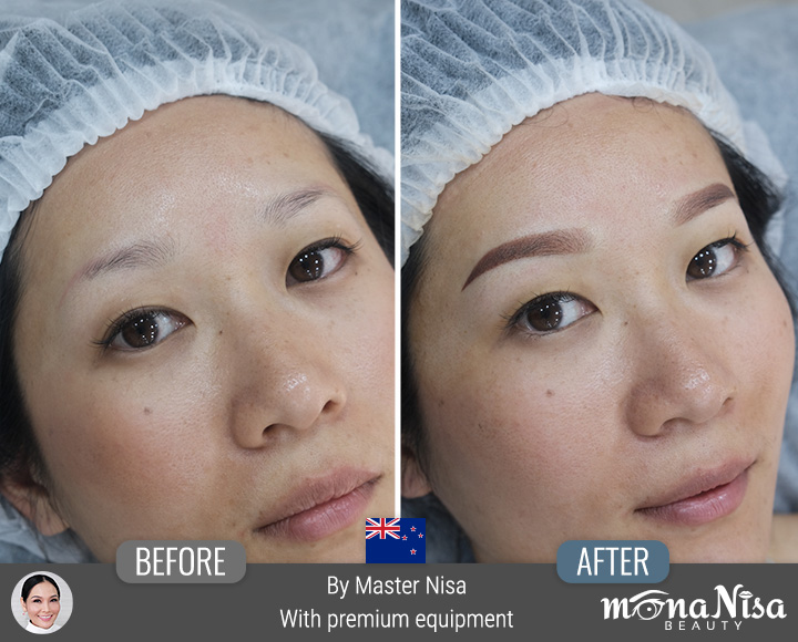 เพ้นท์คิ้วธรรมชาติหรือสไลด์