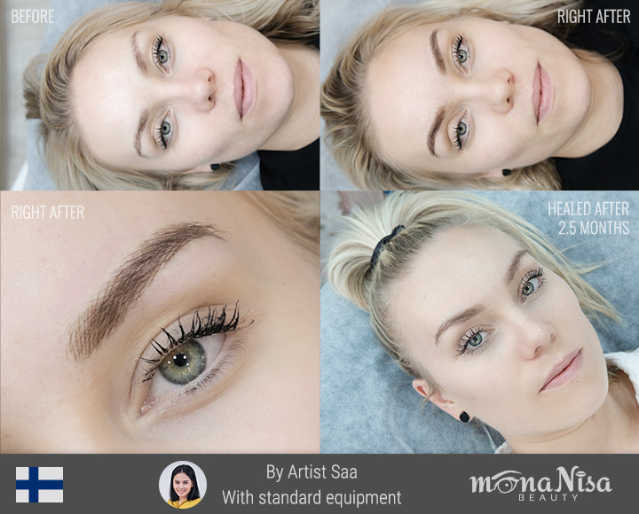 คิ้วเรียวลิสติกสำหรับผู้หญิง