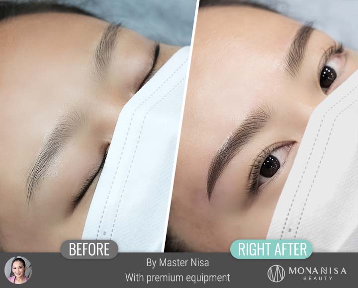 คิ้วสามมิติแบบผสม