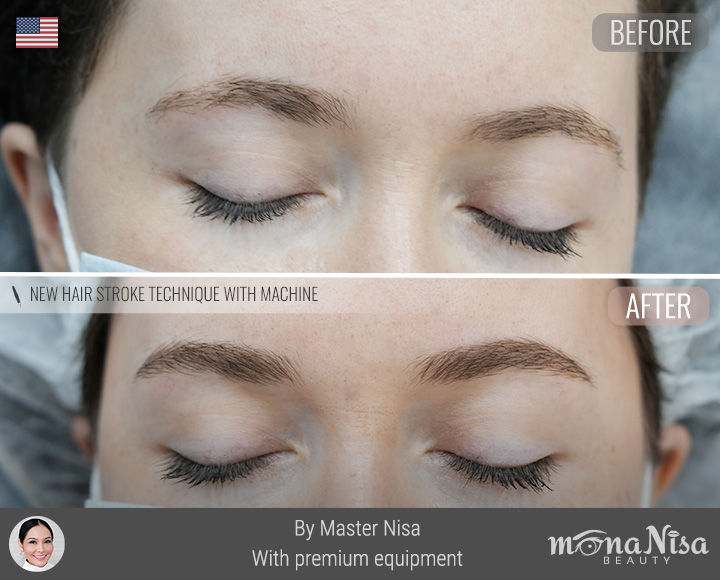 คิ้วเรียวลิสติกสำหรับผู้หญิง