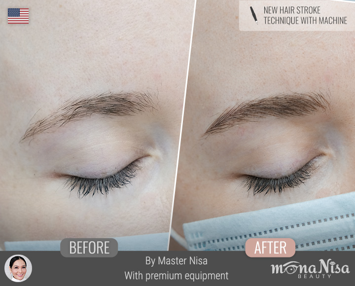 คิ้วเรียวลิสติกสำหรับผู้หญิง