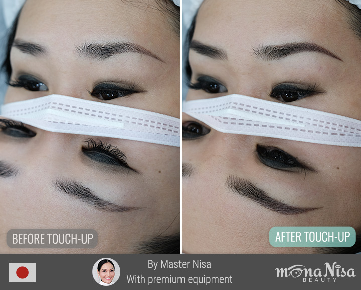 คิ้วสามมิติแบบผสม