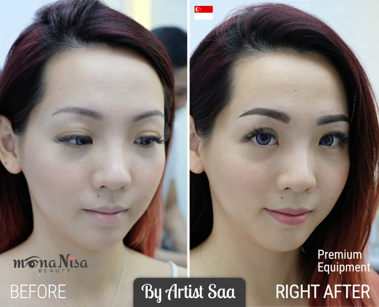 คิ้วสามมิติแบบผสม