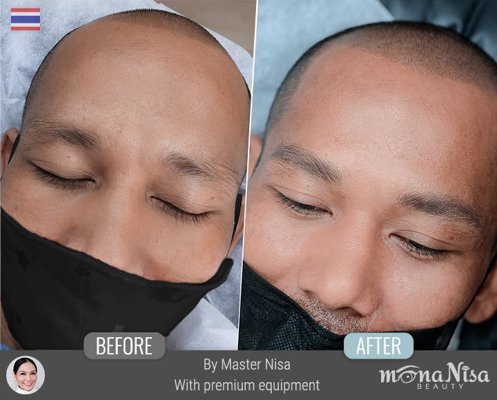 คิ้วเรียวลิสติกสำหรับผู้ชาย