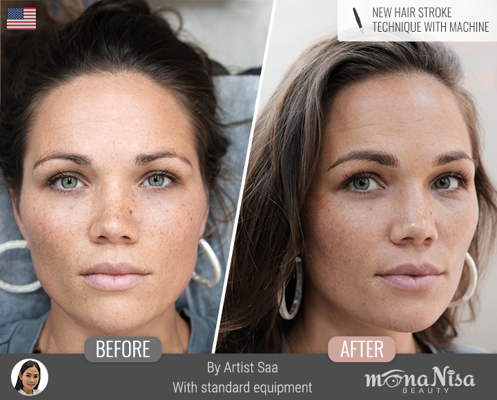 คิ้วเรียวลิสติกสำหรับผู้หญิง