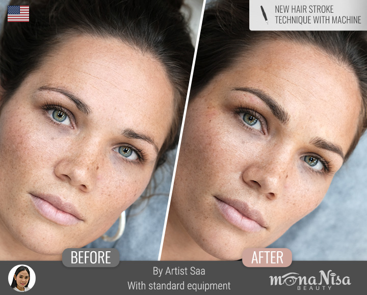 คิ้วเรียวลิสติกสำหรับผู้หญิง