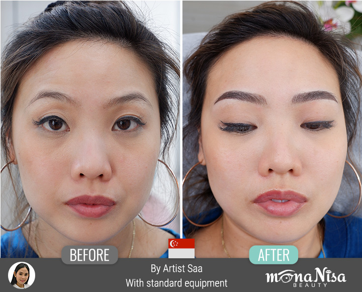 คิ้วสามมิติแบบผสม