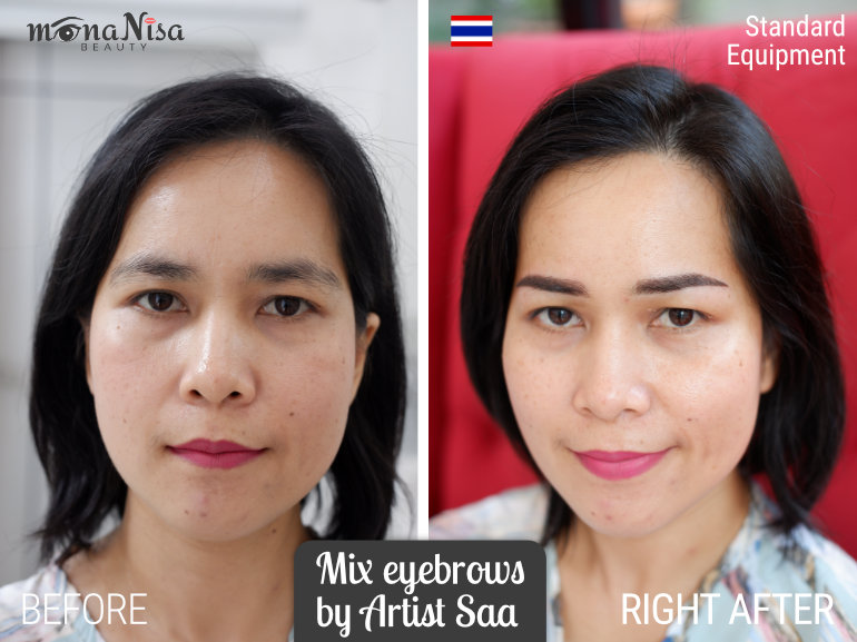 คิ้วสามมิติแบบผสมกับเครื่อง​สแตนดาร์ด​โดยอาร์ททิส สา